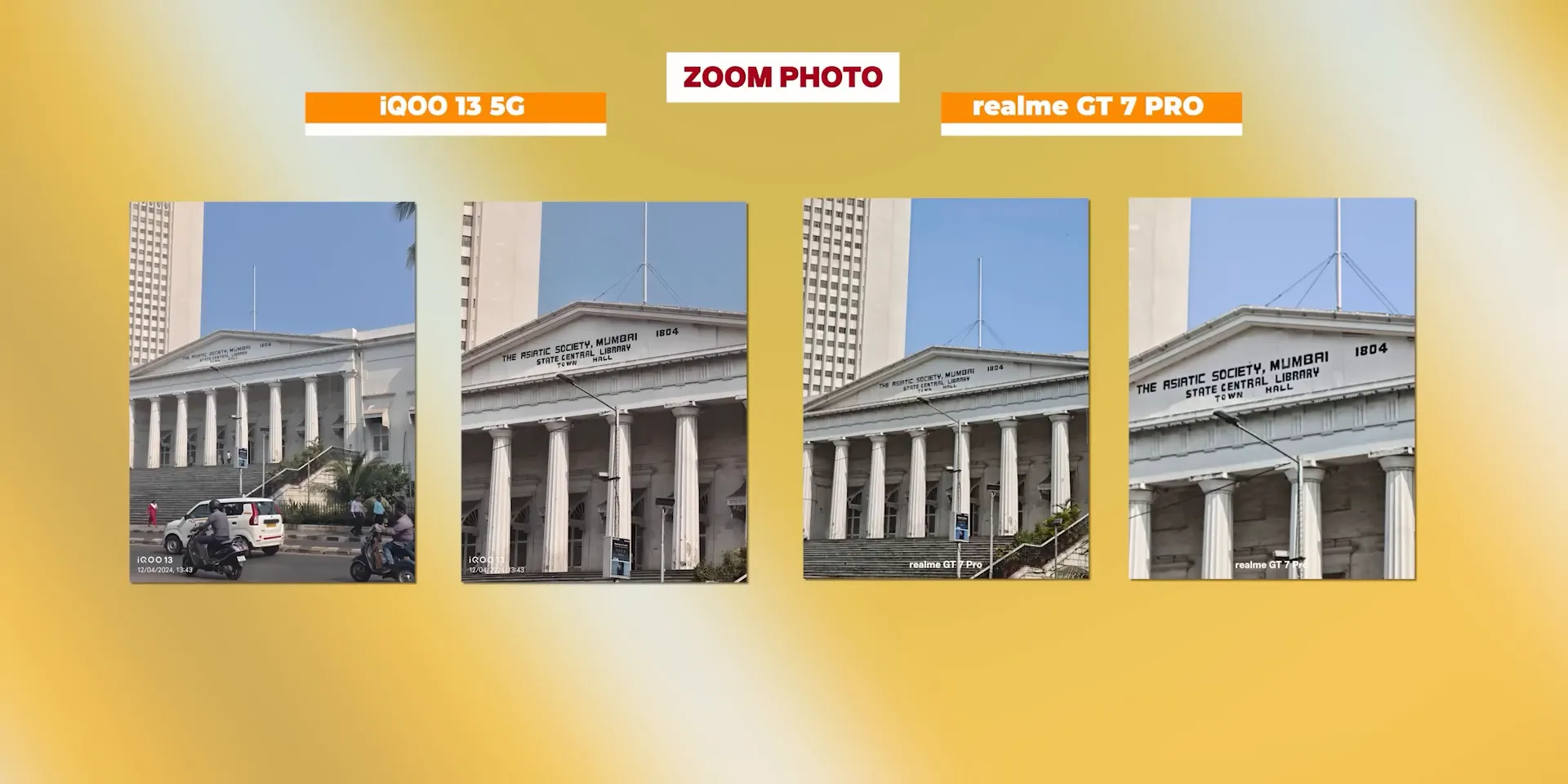 photo quality comparison in sunlight for realme GT 7 Pro and iQOO 13