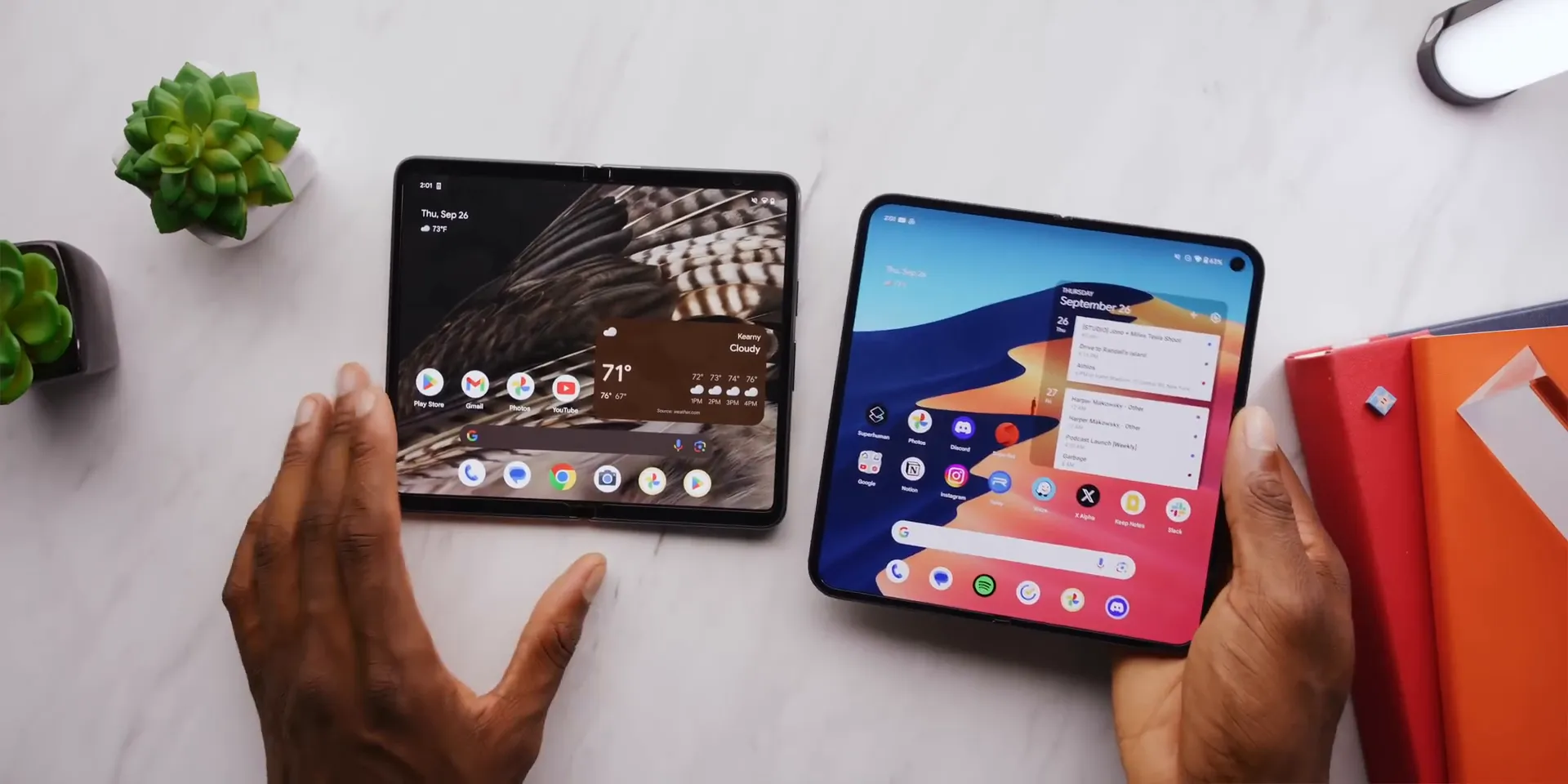 Google Pixel 9 Fold Pro की स्क्रीन विशेषताएँ