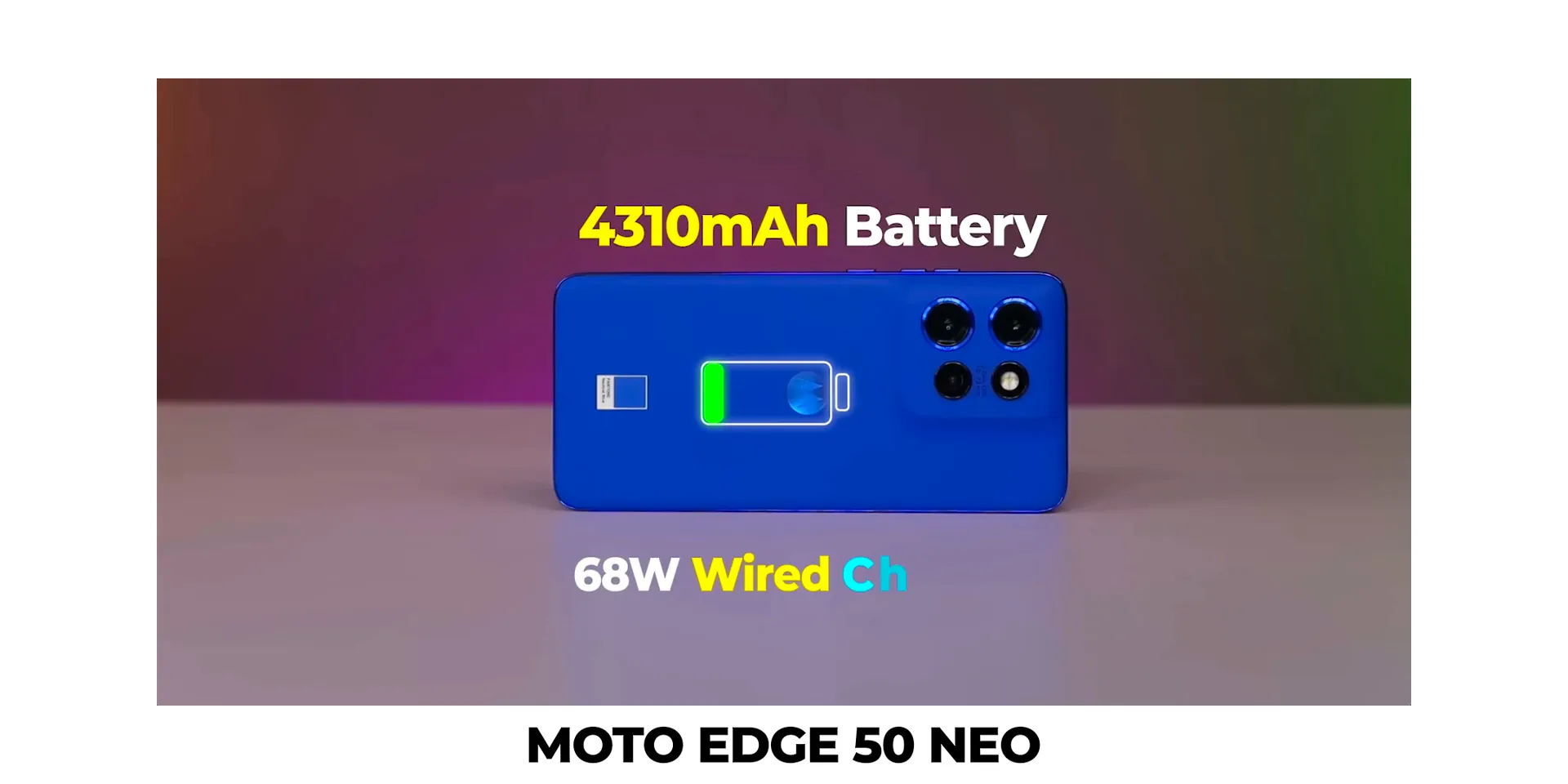 Moto H50 Fusion curved display