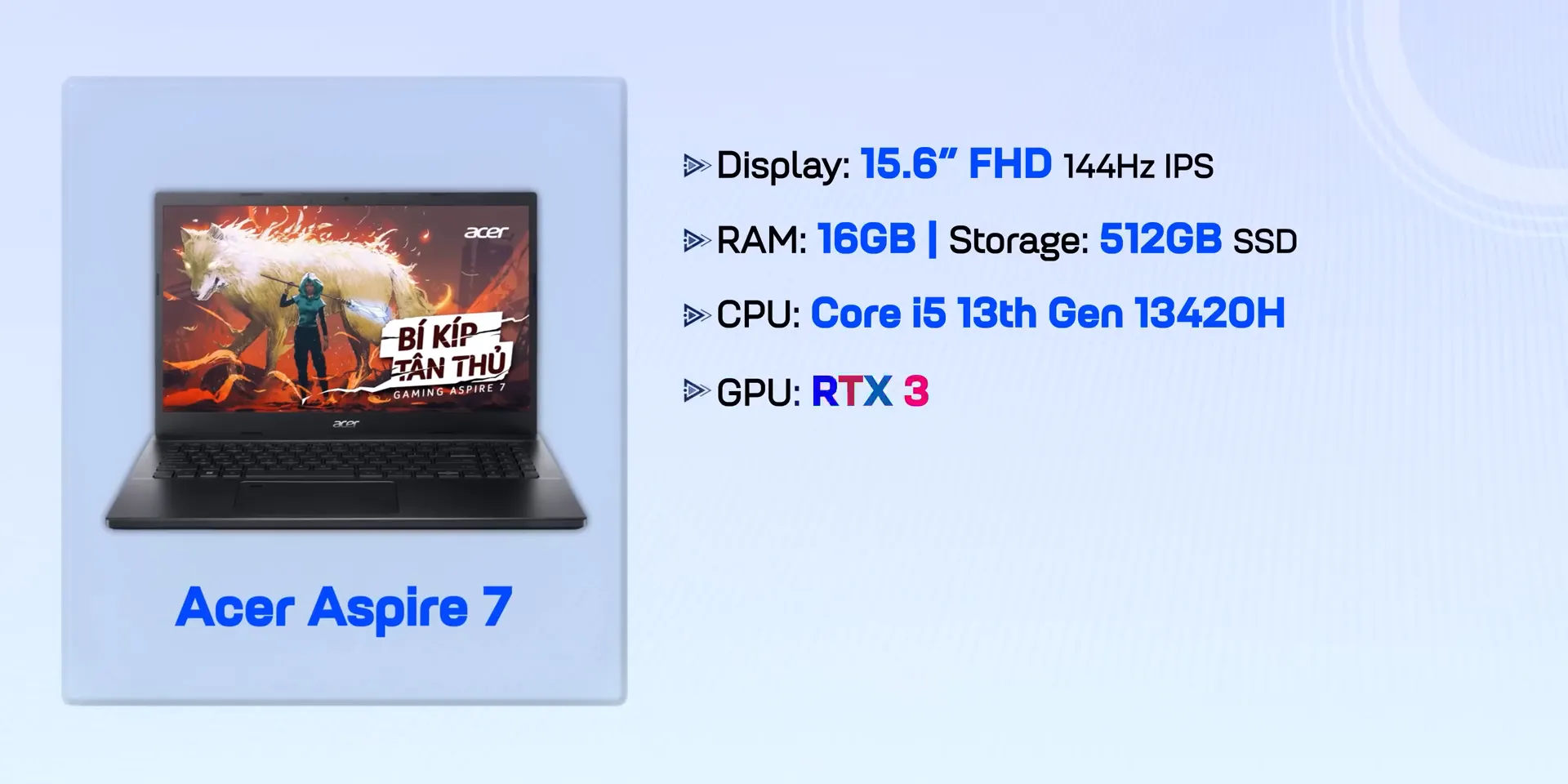 Acer Aspire 7 लैपटॉप का स्क्रीनशॉट