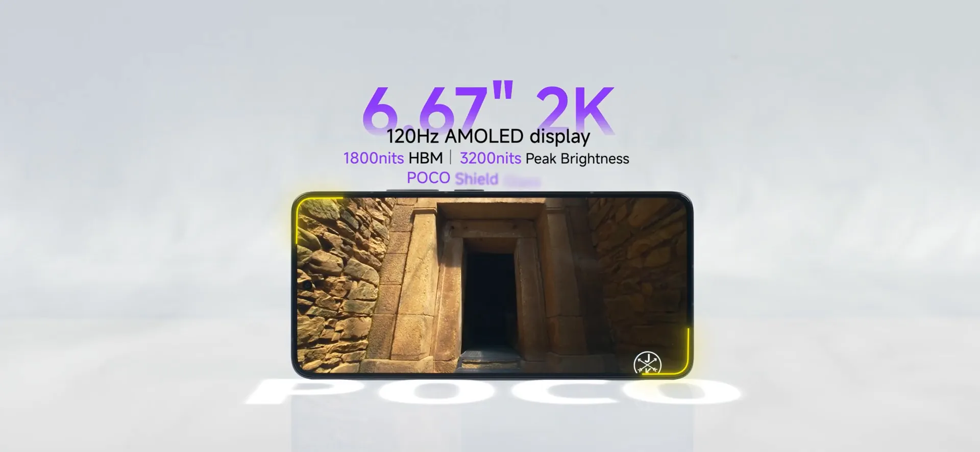 POCO F7 Ultra display features showcasing QHD+ resolution