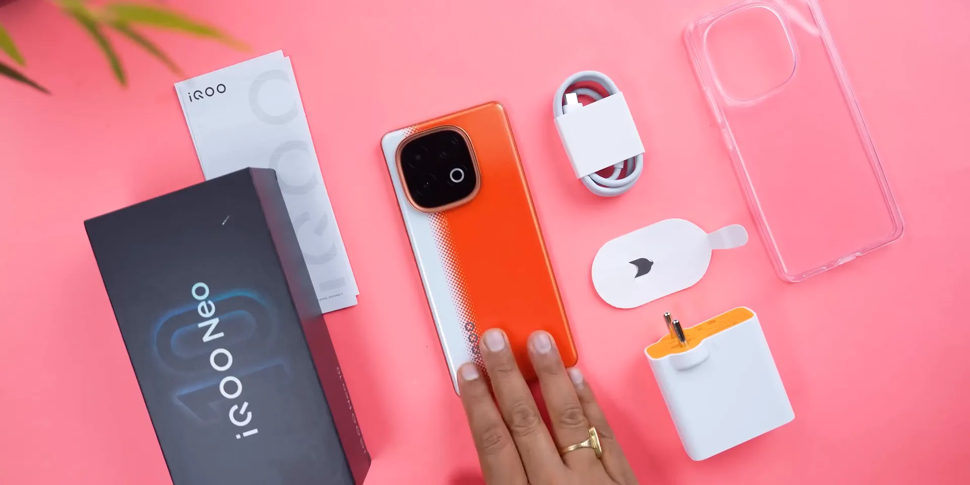 iQOO Neo 10 smartphone with box and accessories
