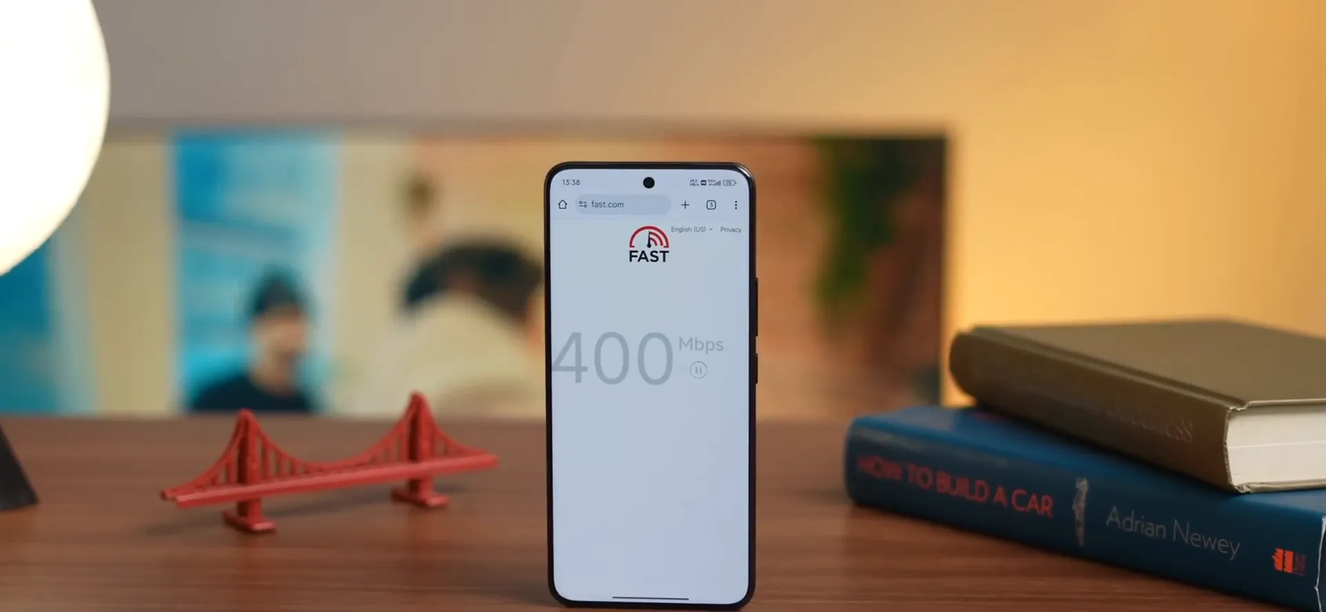 Network speed test results on Xiaomi XRING O1