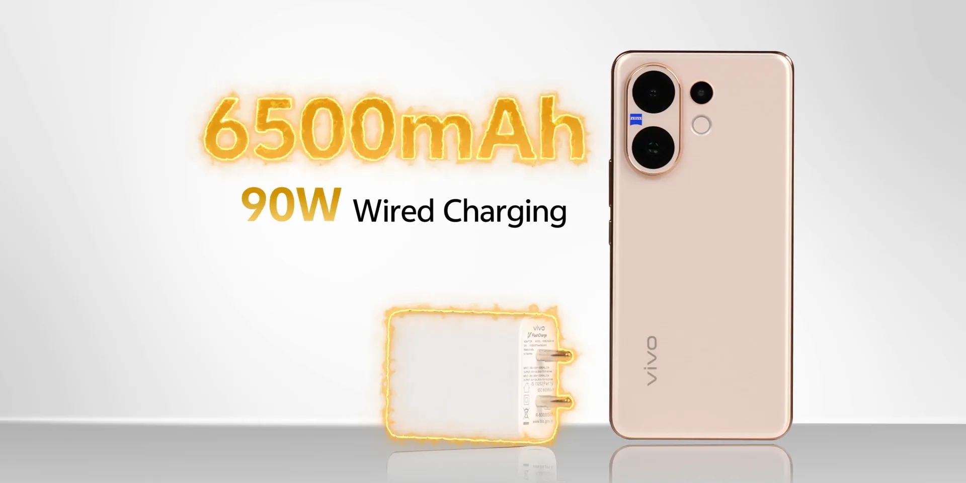 6500mAh बैटरी और 90W चार्जर